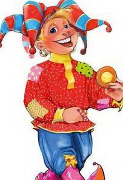 Клоун на прозрачном фоне