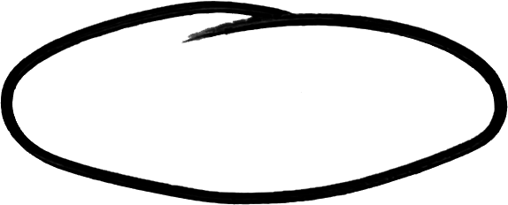 Овал нарисованный от руки