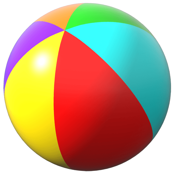 Цветной мяч