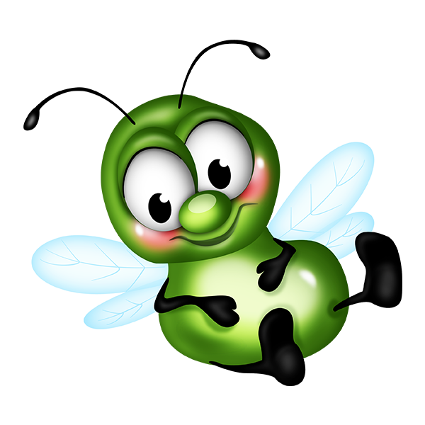 Светлячок на белом фоне