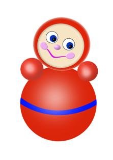 Неваляшка "Аленка" (32,5 см)