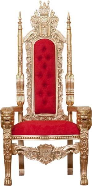 Трон на белом фоне