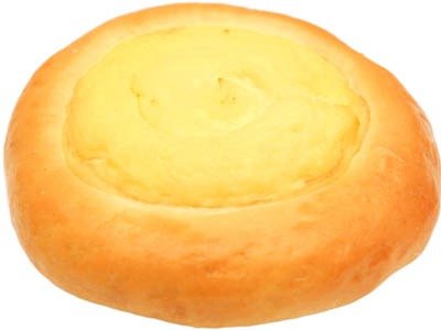 Ватрушка на белом фоне