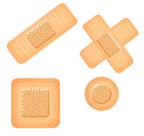 Пластырь крест-накрест