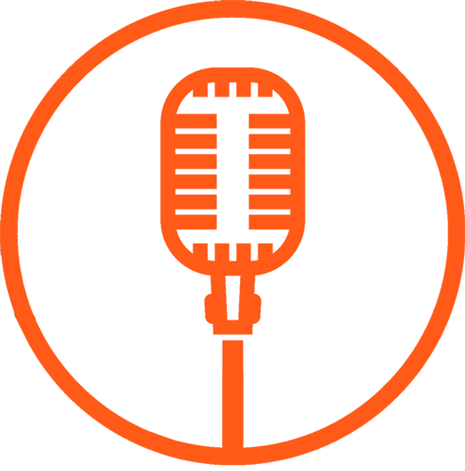 Значок микрофона с проводом