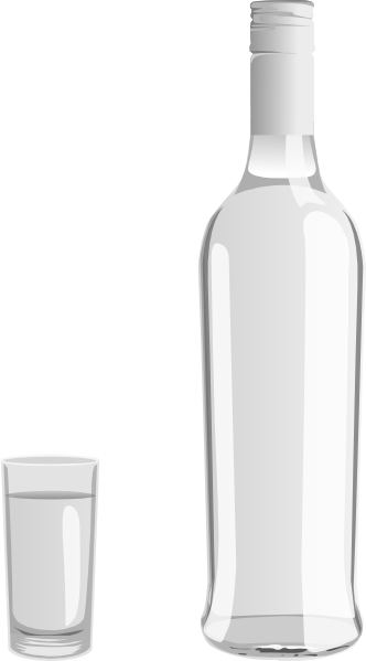 Бутылка без этикетки