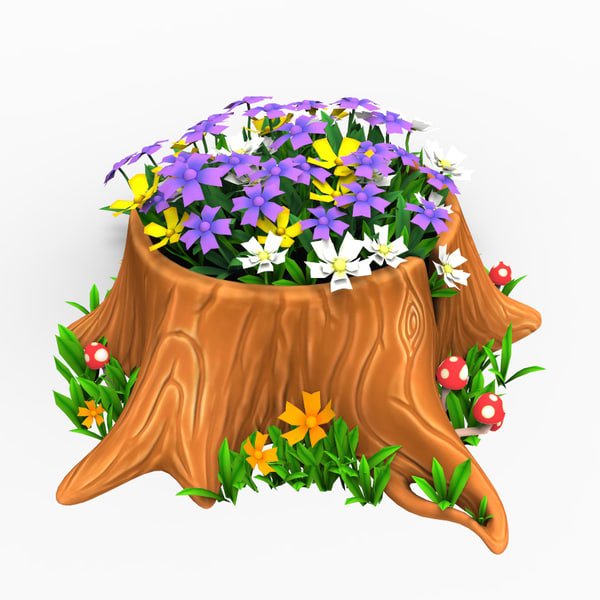 Пень мультяшная