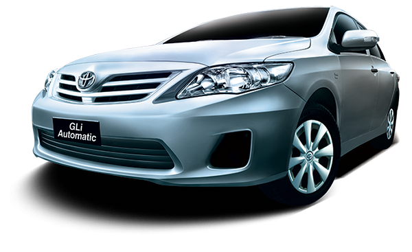 Машина Тойота на прозрачном фоне