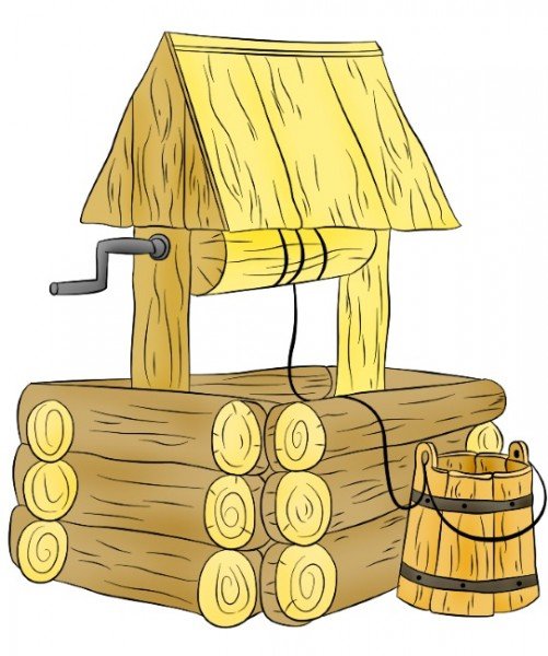 Колодец без фона