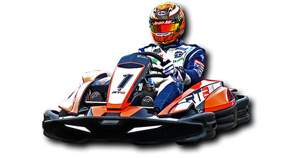 Картинг на белом фоне