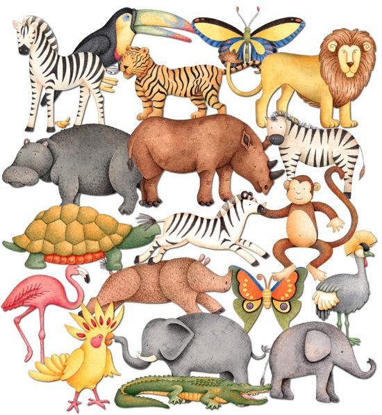 Африканские животные для детей