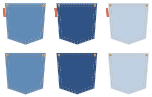 Кармашек голубой ВМФ для фотошопа