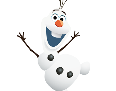 Олаф на белом фоне