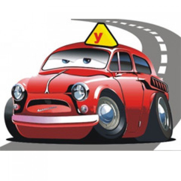 Мультяшная машинка автошкола