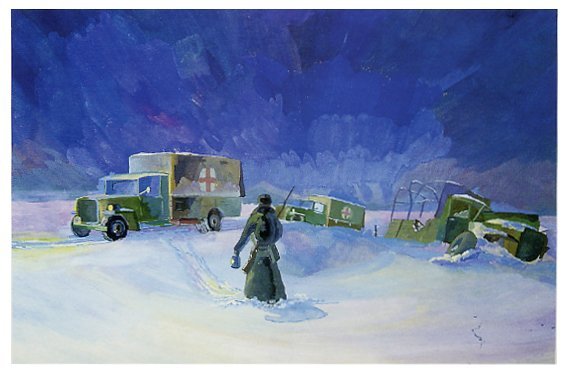 Дорога жизни блокадного Ленинграда живопись