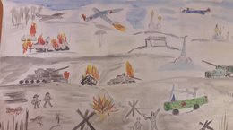 Рисунки битва за Москву глазами детей