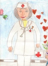 Рисунок на тему врач