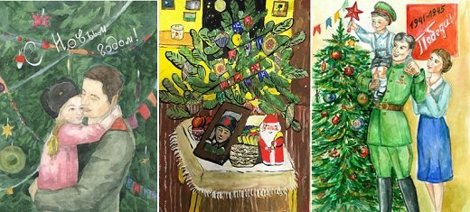 Рисунок на конкурс елка Победы