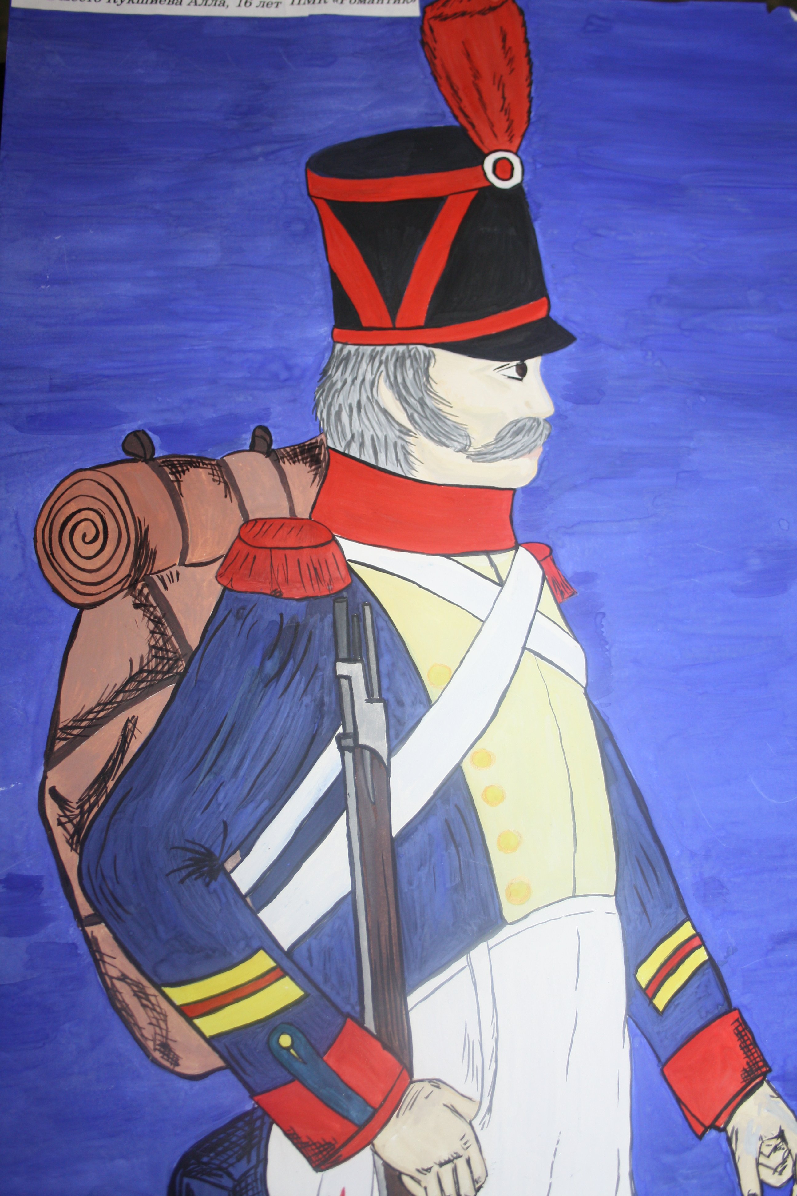 Солдат на 1812 Бородино иллюстрации