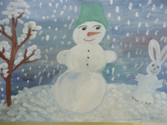 Рисование на тему пришла зима