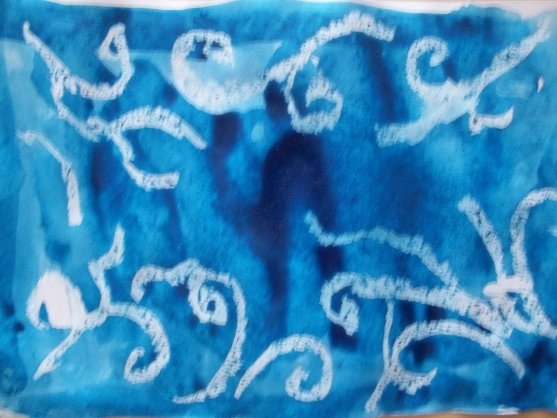 Морозные узоры в нетрадиционной технике