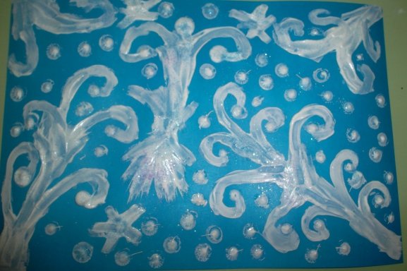 Рисование зимние узоры в средней группе