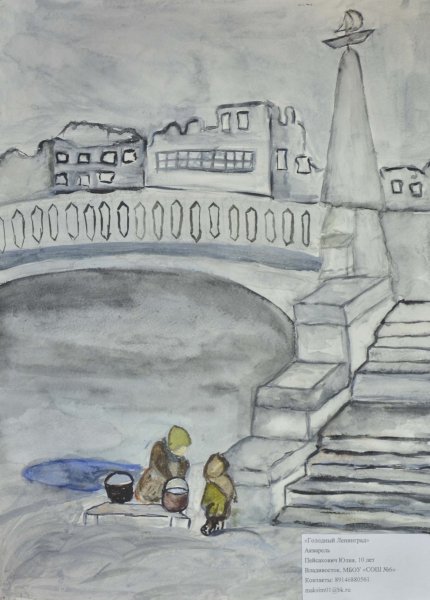 Блокада Ленинграда рисунки карандашом