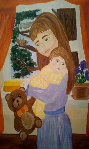 Рисунок на тему милая мама