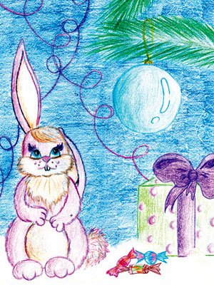 Новогодняя лиса