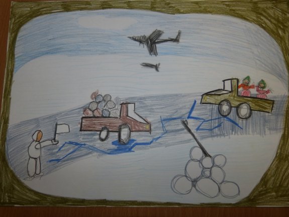 Дорога жизни рисование