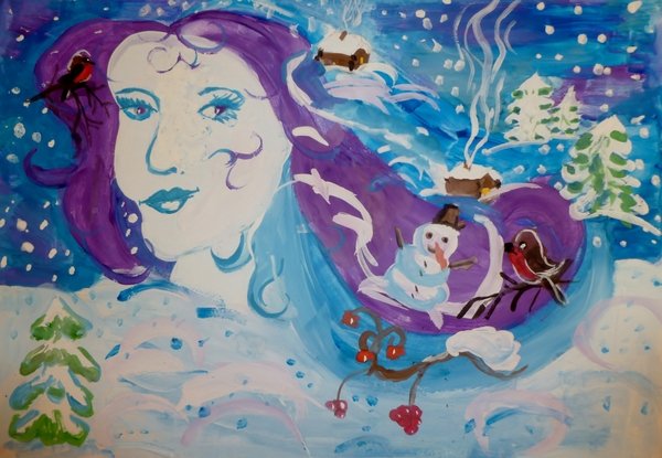 Конкурс рисунков Зимушка зима