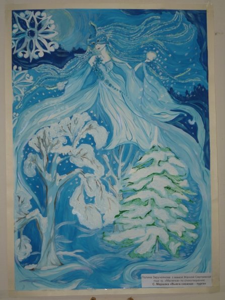 Рисование чудеса зимы