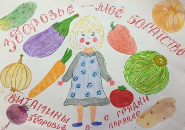 Рисунок на тему здоровое питание