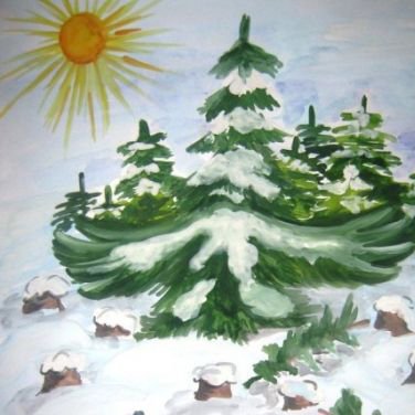 Украшаю лесную красавицу