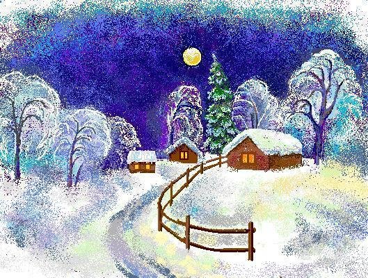 Зимняя сказка рисунок