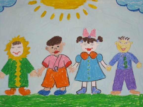 Рисование на тему Дружба