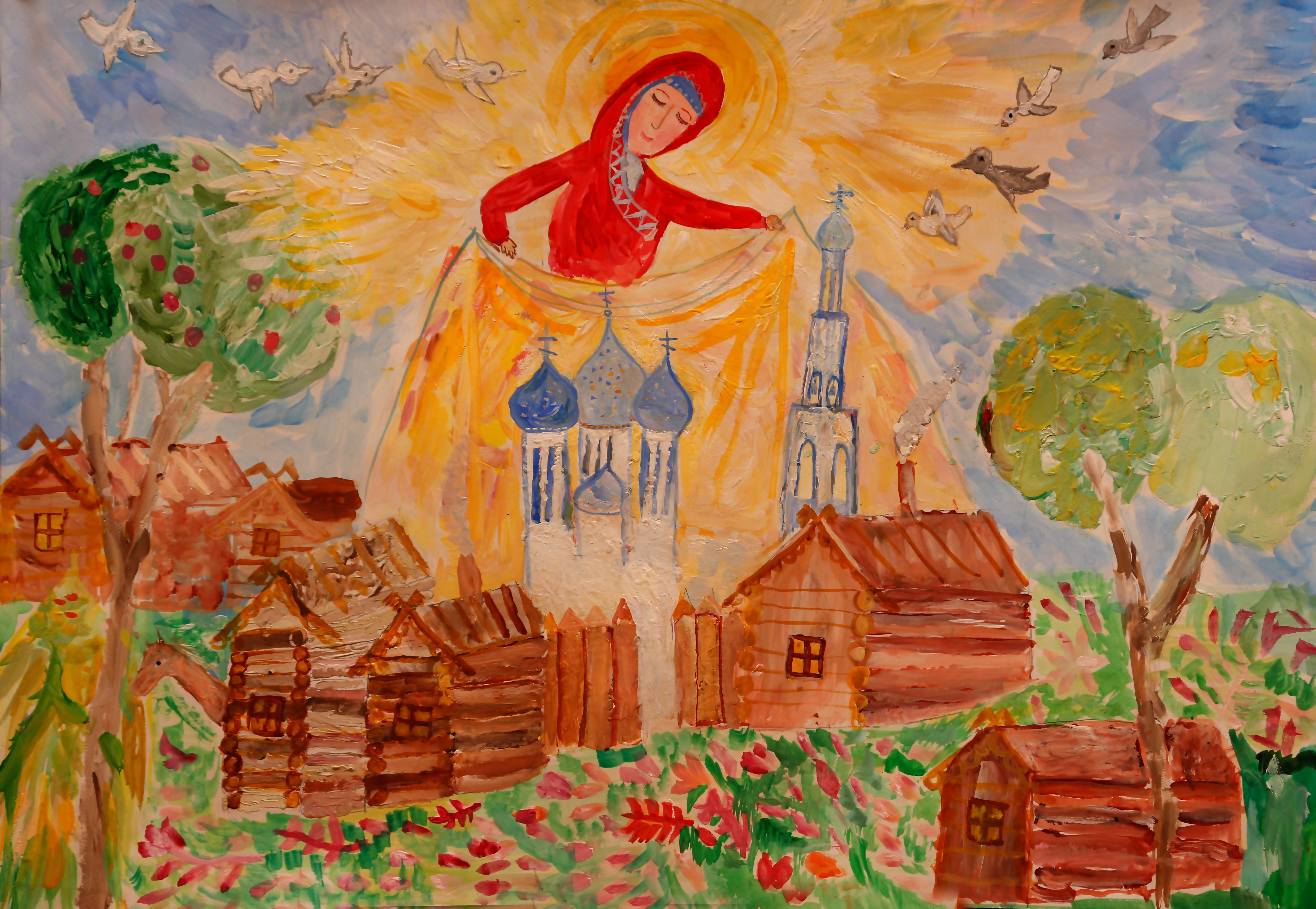 Рисунки на православную тему. Детские православные рисунки.