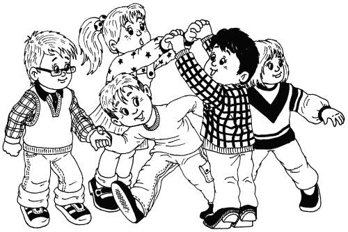 Народные игры раскраска