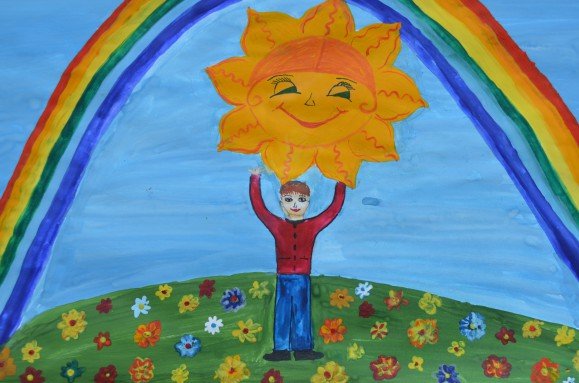 Пусть всегда будет солнце рисунок