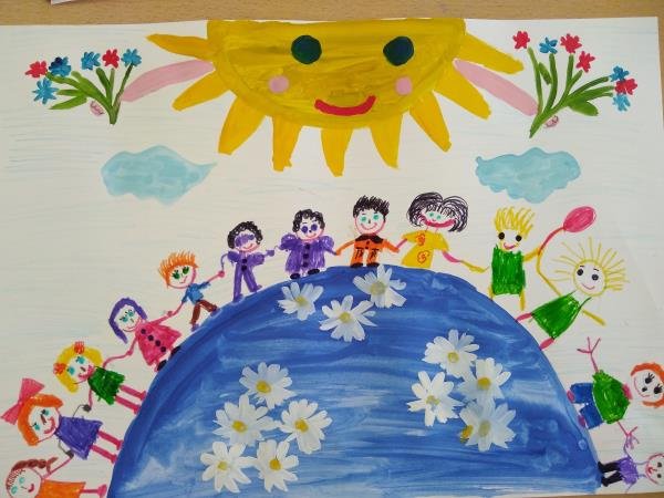 Рисование на тему день защиты детей