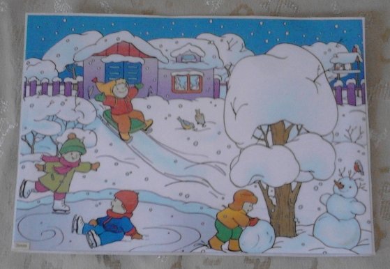 Снежные забавы рисунки