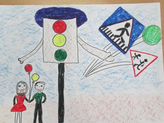 Рисование на тему дорожных знаков