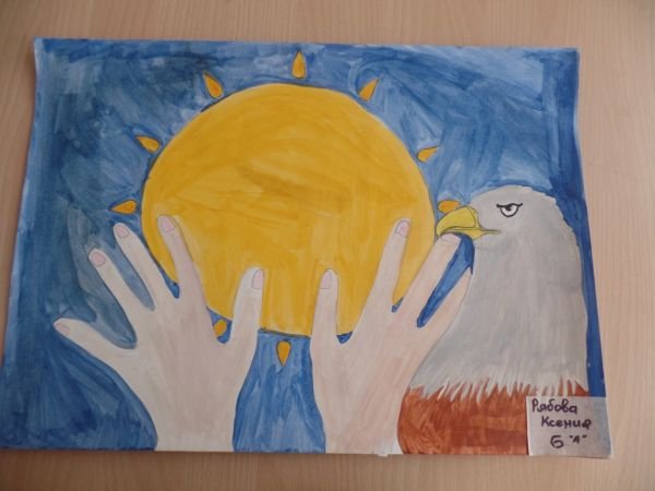 Детские рисунки ко Дню независимости