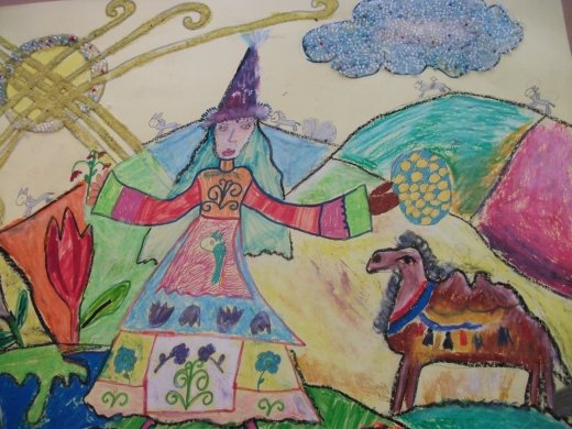 Праздник Наурыз детские рисунки