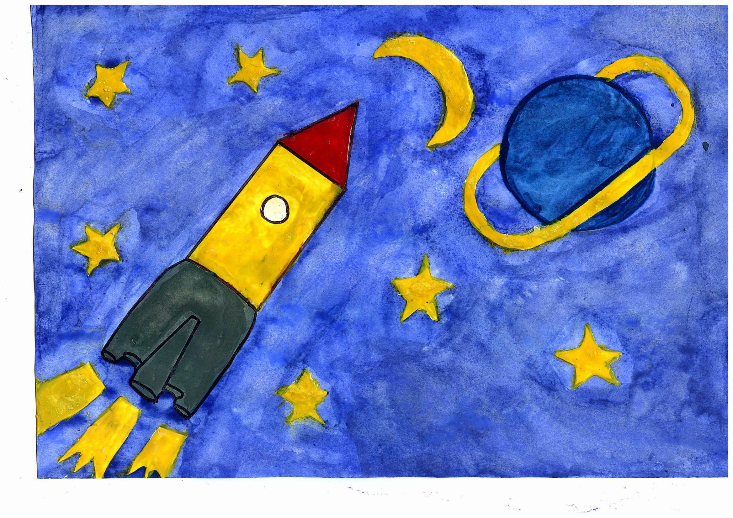 Рисунок ко дню космонавтики 5 лет. Рисунок на тему космос. Рисунок на космическую тему. Рисунки на тему космос для детей. Детские рисунки на тему космас.