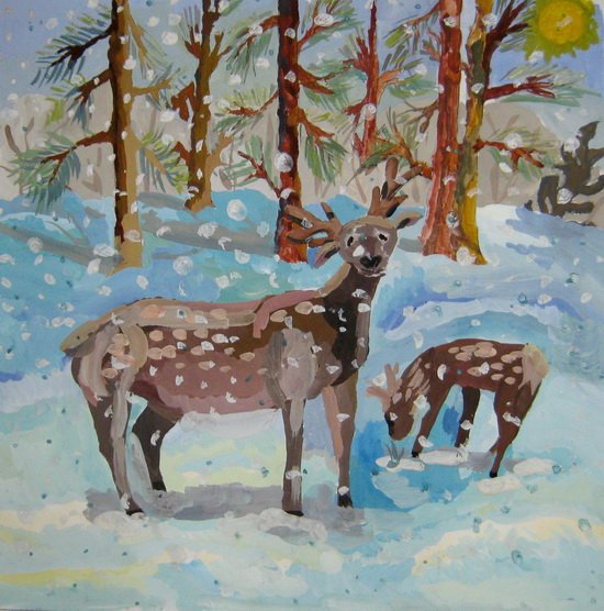 Рисование животных родного края.