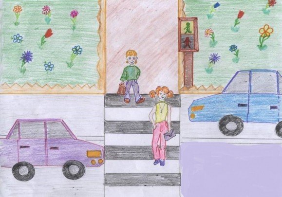 Рисунки на тему ДТП детские