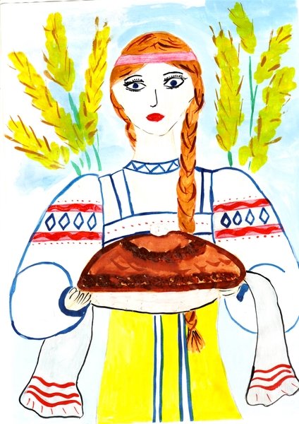 Рисование на тему хлеб