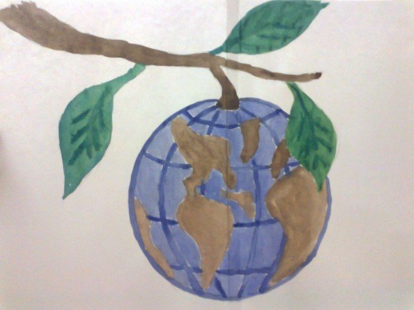 Рисунок на экологическую тему ко Дню земли