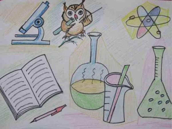 Мир науки рисунок